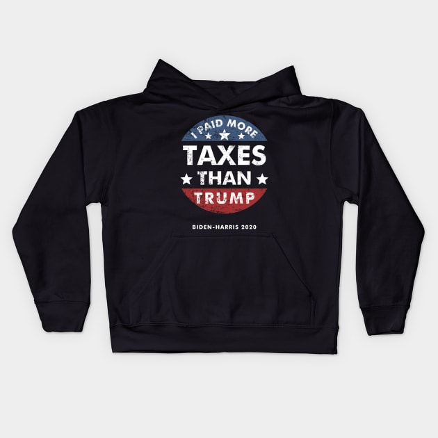 Distressed I paid more taxes than Trump Kids Hoodie by kikiao